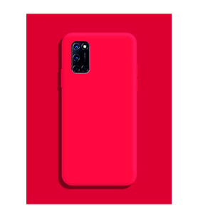 Oppo A72 Kılıf Kamera Korumalı Silikon Rubber Arka Kapak (Kırmızı)