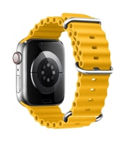 Microsonic Apple Watch Series 10 46mm Kordon Aqua Belt Yeşil (Sarı)