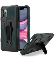 Apple Iphone 11 Pro Max Zırh Tank Kılıf Yüksek Koruma (Yeşil)