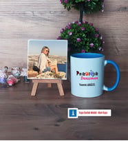 Psikolojik Danışman Fotoğraflı Dekoratif Taş, Kupa Bardak Beyaz Hediye Psikolojik Danışmana Hediye (Model 4)