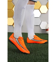 LİG Orthopedix Simena Pu Futbol Halı Saha Spor Ayakkabısı (Turuncu)