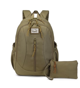 Smart Bags Sırt Çantası Okul Boyu Kalem Kutusu Hediyeli 3233 (Camel)
