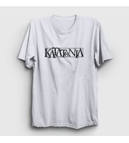 Presmono Unisex Sarı Logo Katatonia T-Shirt 89847tt (Beyaz)