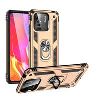 Xiaomi Poco C40 Kılıf Yüzüklü Standli Tank Kapak (Gold)