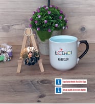 Eczacı Kupa Bardak Beyaz ve Fotoğraflı Ahşap Anahtarlık HediyeEczacıya Hediye Eczacılar Günü Hediyesi (Model 10)
