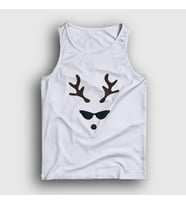Presmono Unisex Sarı Female Deer Yılbaşı Atlet 271638tt (Beyaz)