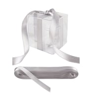 Saten Kurdele 1 CM 10 mt (Gri)