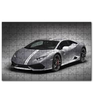Cakapuzzle Lamborghini Huracan LP 610 Gri Puzzle Yapboz MDF (Ahşap) (500 Parça)