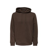 Only & Sons Kapüşonlu Pamuklu Erkek Sweatshirt - 22018685 (Kahverengi Koyu)