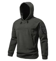 Ghassy Co. Erkek Military Sport Warm Outdoor Kapüşonlu Polar Ceket (Antrasit)