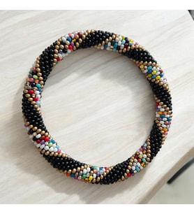 Chibeads Üç Renk Kombin Kadın Bileklik (Siyah)