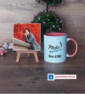 Müdür Yardımcısı Fotoğraflı Dekoratif Taş, Kupa Bardak Beyaz Hediye Öğretmenler Günü Hediyesi (Model 6)