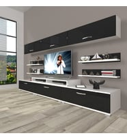 Decoraktiv Ekoflex 8y Slm Tv Ünitesi Tv Sehpası (Beyaz-Siyah)