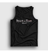 Presmono Unisex Sarı Logo Anime Attack On Titan Atlet 124028tt (Siyah)