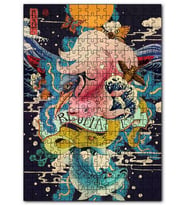 Cakapuzzle Deniz Canlıları Kompozisyon Puzzle Yapboz MDF (Ahşap) (500 Parça)