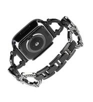 Apple Watch 7 45mm KRD-57 Metal Kordon (Siyah)