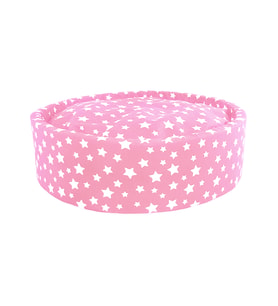 Sünger Simit Kedi & Küçük Irk Köpek Yatağı (Pembe)