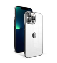 iPhone 13 Pro Max Kılıf Garaj Kenarları Renkli Kamera Korumalı (Siyah)