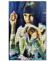 Cakapuzzle Yağlı Boya Resmi İçki İçen Kadın Görseli Puzzle Yapboz MDF (Ahşap) (255 Parça)