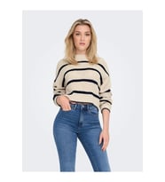 Only Kadın Düşük Omuzlu Crop Kazak - 15284453 (Lacivert)