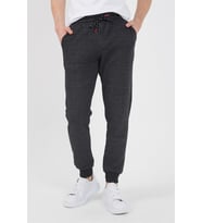 Erkek Siyah Içi Polarlı Slim Fit Paça Lastikli Jogger Eşofman Altı  (Siyah)