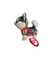 Kumandalı Pilli Yürüyen sesli Peluş Sevimli Köpek (Beyaz)