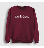 Presmono Unisex Beyaz Alice In Chains Sweatshirt 8226tt (Bordo)