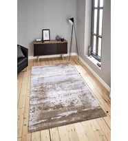 Dijital Baskılı Yıkanabilir Kaymaz Modern Renkli Salon Halısı Mutfak Halısı Yolluk ND-HY-941 (Kahverengi)