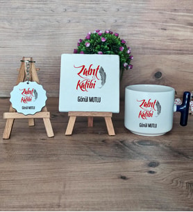 Zabıt Katibi Hediye Seti Kupa Bardak T Kulplu, Dekoratif Taş, Anahtarlık Zabıt Katibine Hediye (Model 2)