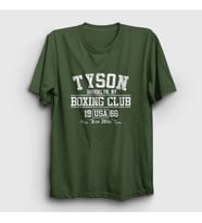 Presmono Unisex Sarı Boxing Club Mike Tyson T-Shirt 157657tt (Haki)