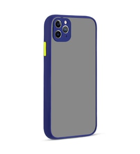Uyumlu Model Apple iPhone 11 Pro Max Kılıf Kamera Korumalı Mat Kapak (Lacivert)