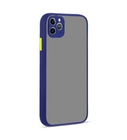 Uyumlu Model Apple iPhone 11 Pro Max Kılıf Kamera Korumalı Mat Kapak (Lacivert)