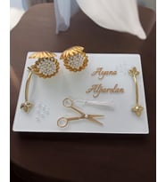Adore Gold Söz Tepsisi (Beyaz)