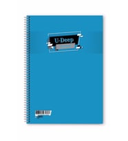 Kareli 72 Yaprak Spiralli Defter A4 Boy Plastik Kapak (1 Adet ) (Mavi)