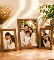 Kişiye Özel Ahşap Fotoğraflı 3'Lü Mdf Çerçeve (Ahşap)