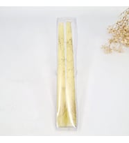 2Lİ RENKLİ ŞAMDAN MUMU 25x2 cm (Sarı)