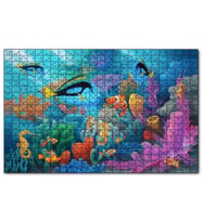 Cakapuzzle Doğal Ortamında Tropikal Balıklar Mercanlar Puzzle Yapboz MDF (Ahşap) (1000 Parça)