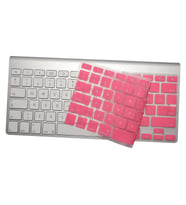 Apple Magic Keyboard 1 Klavye Koruyucu US İngillizce Türkçe Baskı Silikon (Açık Pembe)
