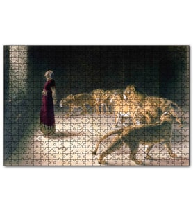 Cakapuzzle Aslanlara Atılan Danyal Peygamber  Puzzle Yapboz MDF (Ahşap) (500 Parça)