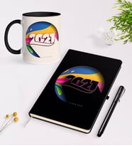 BK Gift Kişiye Özel 2024 Mutlu Yıllar Beyaz Defter Kalem ve Kupa Seti-10 (Model 2)