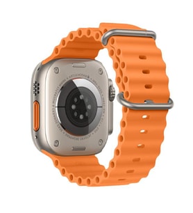 Ally Apple Watch 7-8 41mm 6-5-4 40mm Marine Silikon Kayış Kordon 3-2-1 38mm (Turuncu)