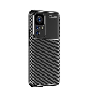 Xiaomi Mi 12T Kılıf Zore Negro Karbon Tasarım Silikon Kılıf (Siyah)