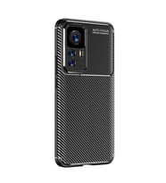 Xiaomi Mi 12T Kılıf Zore Negro Karbon Tasarım Silikon Kılıf (Siyah)