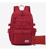 Smart Bags Sırt Çantası Okul Boyu Kalem Kutusu Hediyeli 3156 (Vişne)