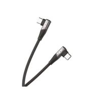 LİNKTECH K595 Safe Usb-C - Type-C USB 60W 90 Derece Şarj Kablosu (Gri)