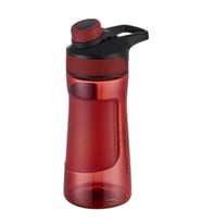 Uzspace Manyetik Kapaklı 500ml Silikon Gövde Tritan Su Matarası  (Kırmızı)