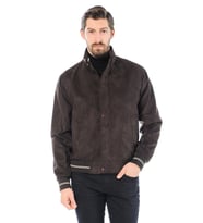 SPOSO 1079 DOKUMA SÜET KUMAŞ TRİKO DETAYLI SPOR MONT (Kahverengi)