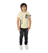 Toontoy Erkek Çocuk T-Shirt Strong Baskılı (Sarı)