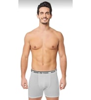 Seher Yıldızı Erkek Likralı Boxer 060 - 6 Adet (Gri)