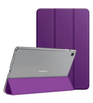 Samsung Galaxy Tab A7 Lite T220 T225 T227 Kılıf PU Deri Smart Standlı Case (Mor)